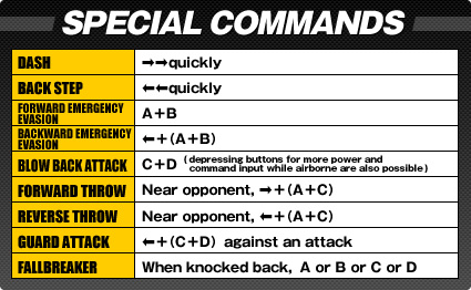 SPECIAL COMMANDS